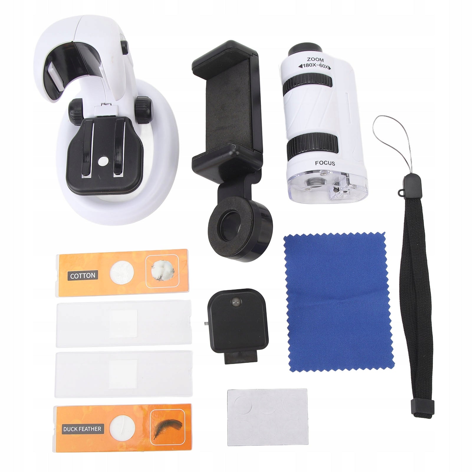 Scientific Microscope Kit for Kids Portable Removable Stand 20 Brand no brand