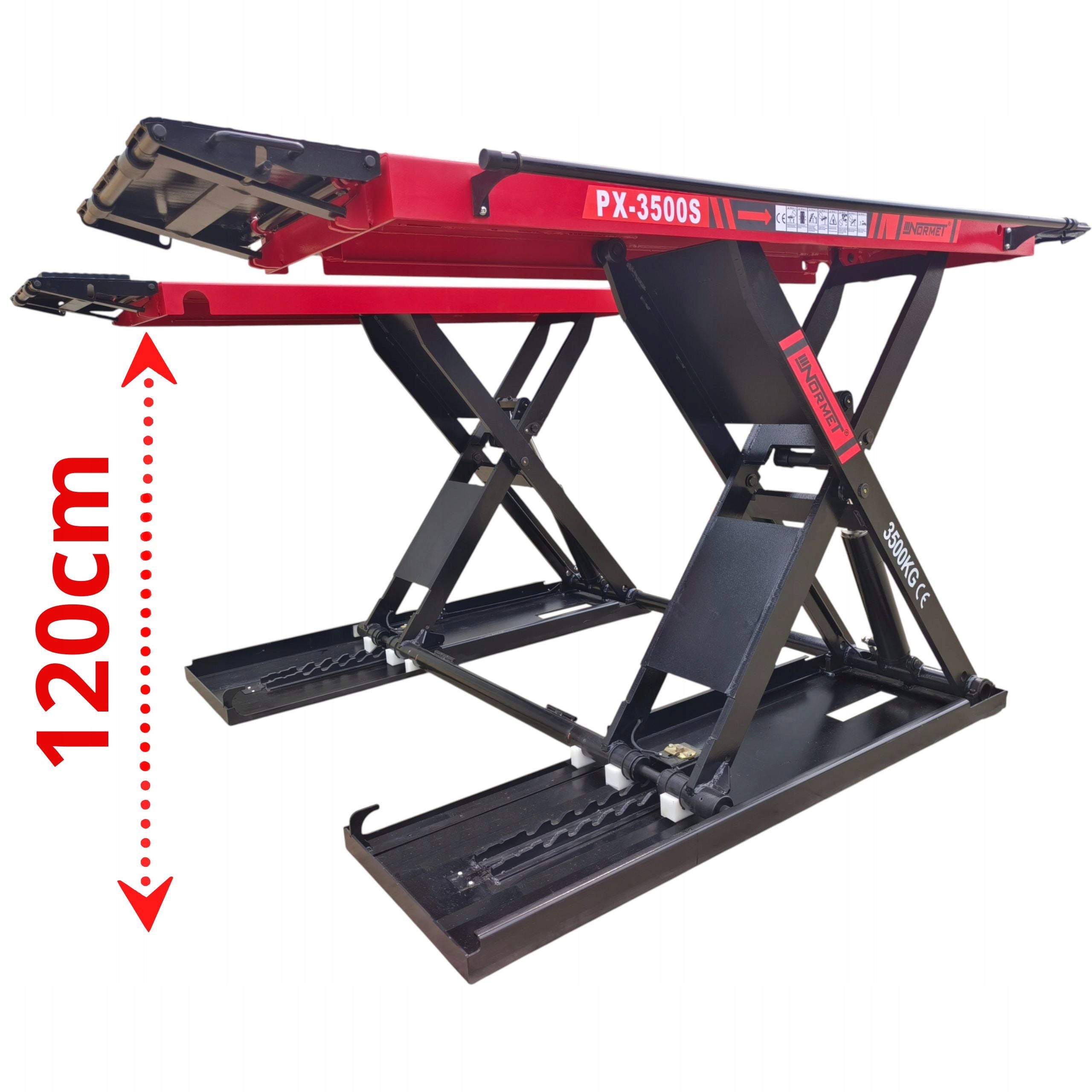 Scissor lift 3,5T High 1,2m Mobile NORMET PX-3500S 400V Manufacturer code PX-3500S400V