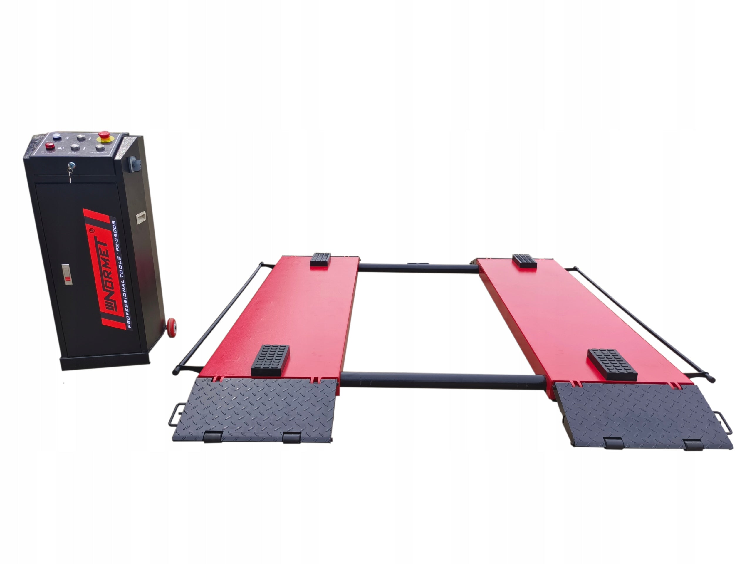 Scissor lift 3,5T High 1,2m Mobile NORMET PX-3500S 400V Overall height 1200 mm