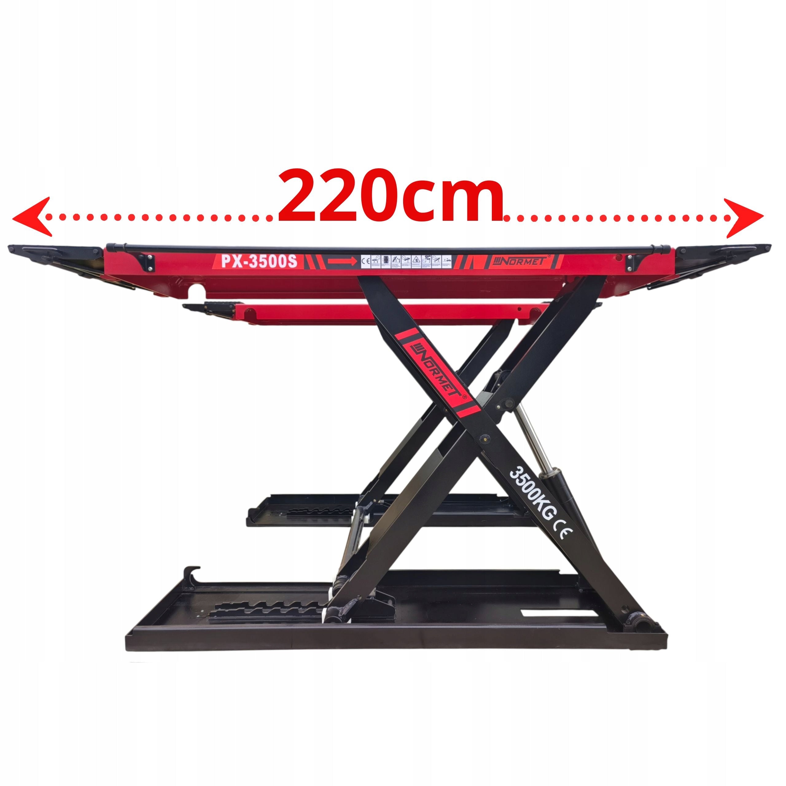 Scissor lift 3,5T High 1,2m Mobile NORMET PX-3500S Brand Normet