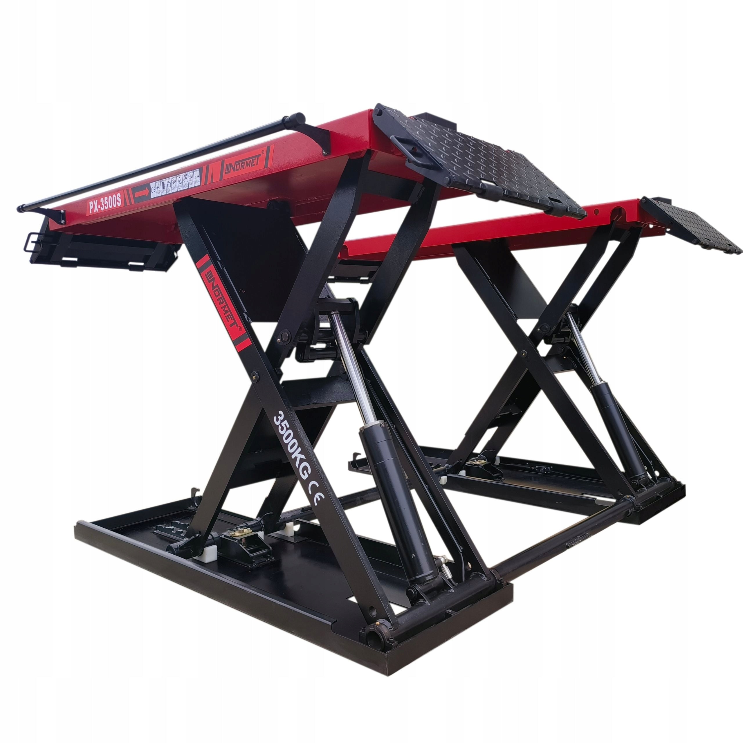 Scissor lift 3,5T High 1,2m Mobile NORMET PX-3500S Lifting capacity 3500 kg