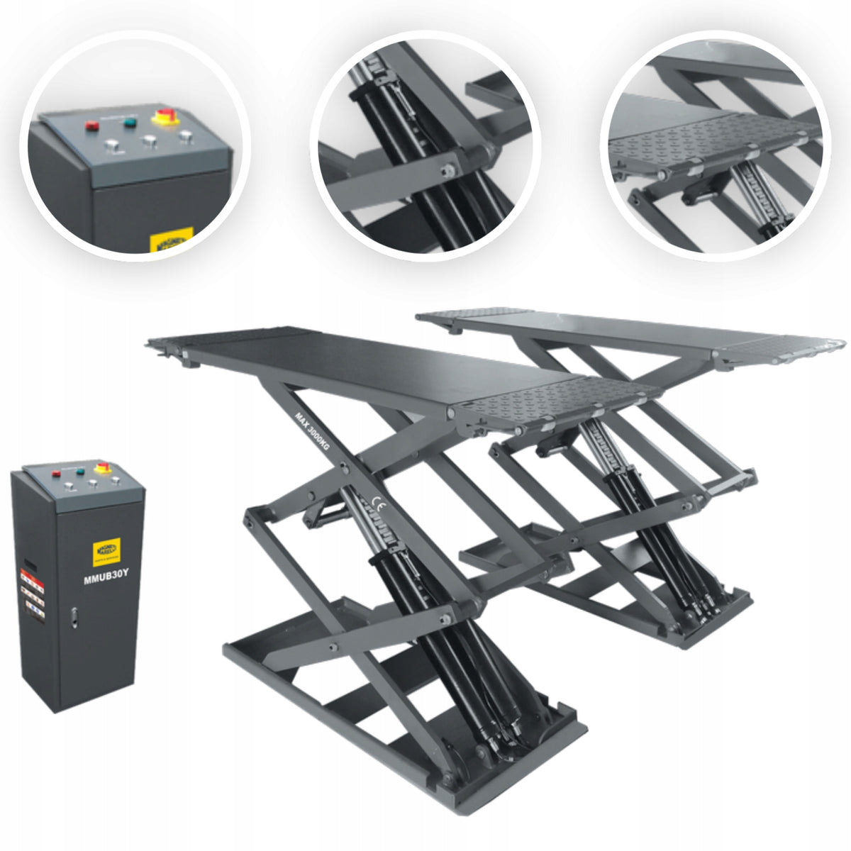 Scissor lift 3000KG 400V 2,2kW MMUB30Y MAGNETI MARELLI
