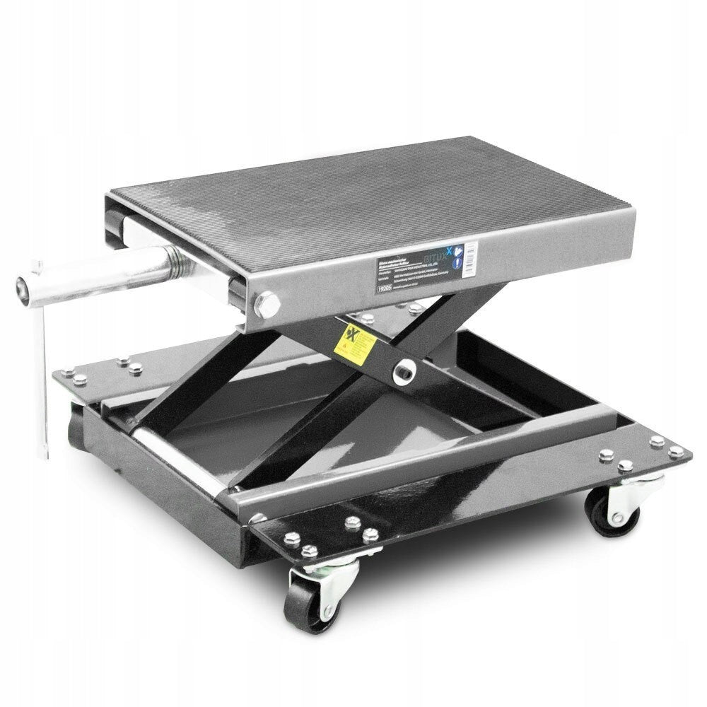Scissor lift motorcycle 500 kg with wheels 12 to 37 cm trolley service