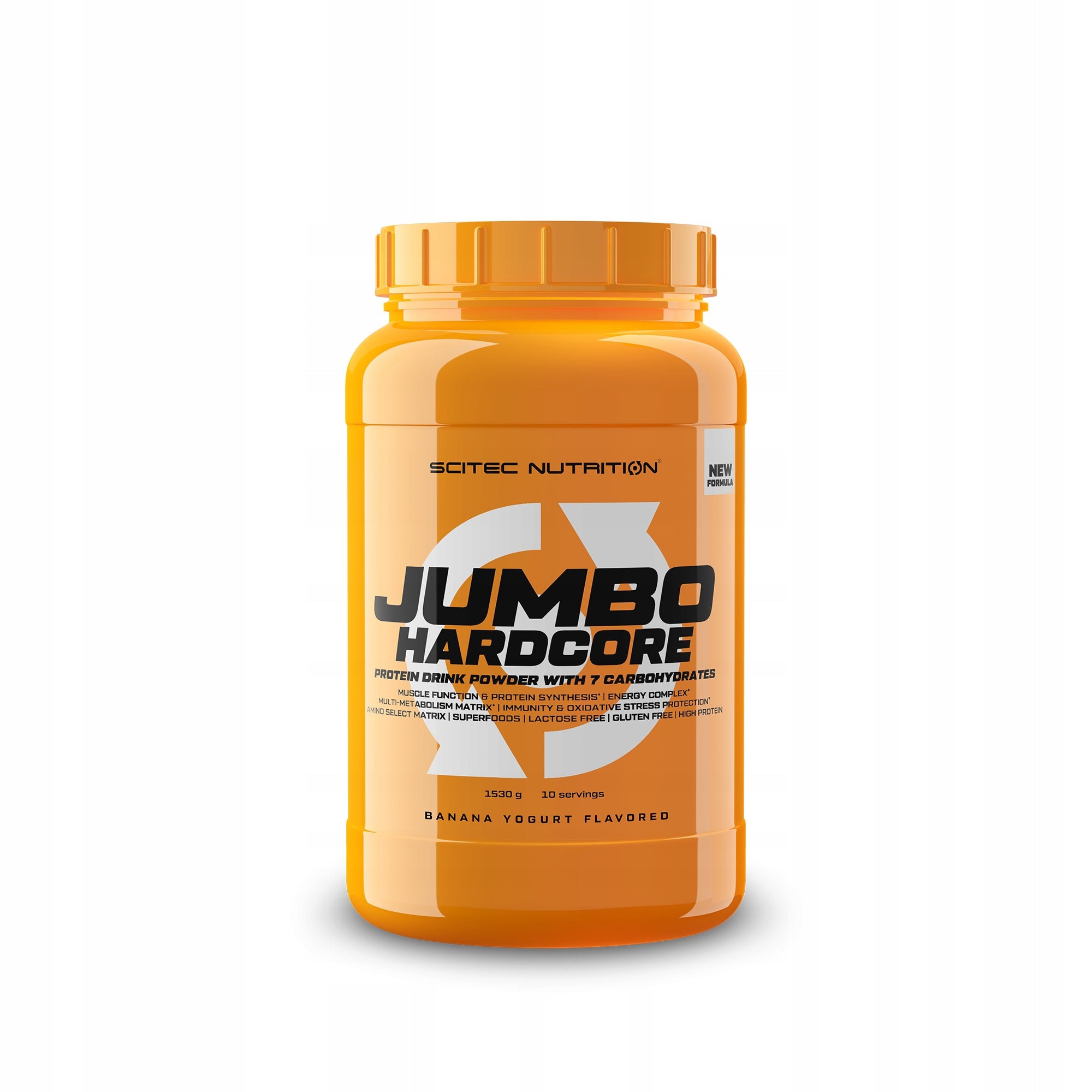 Scitec Jumbo Hardcore 1530g Gainer For Muscle Mass Crispy White Chocolate