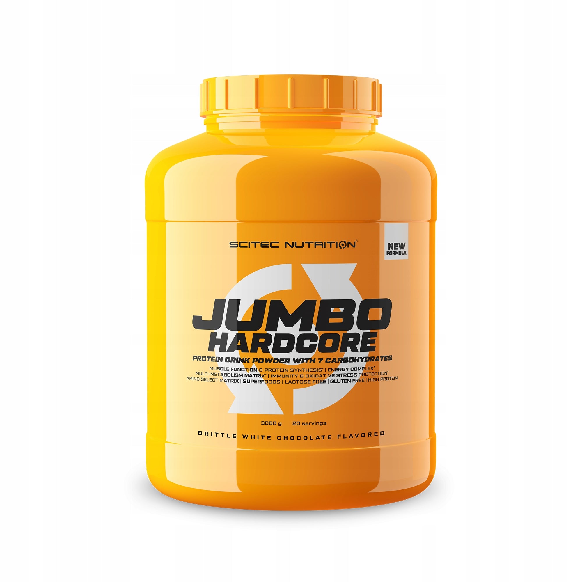 Scitec Jumbo Hardcore 3060g Gainer Muscle Mass Crispy White Chocolate