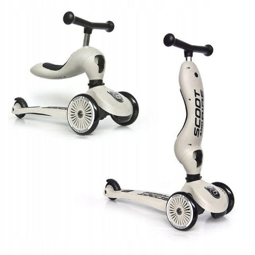 Scoot&Ride Highwaykick1 Scooter Ride-on 2in1 1-5 years Ash