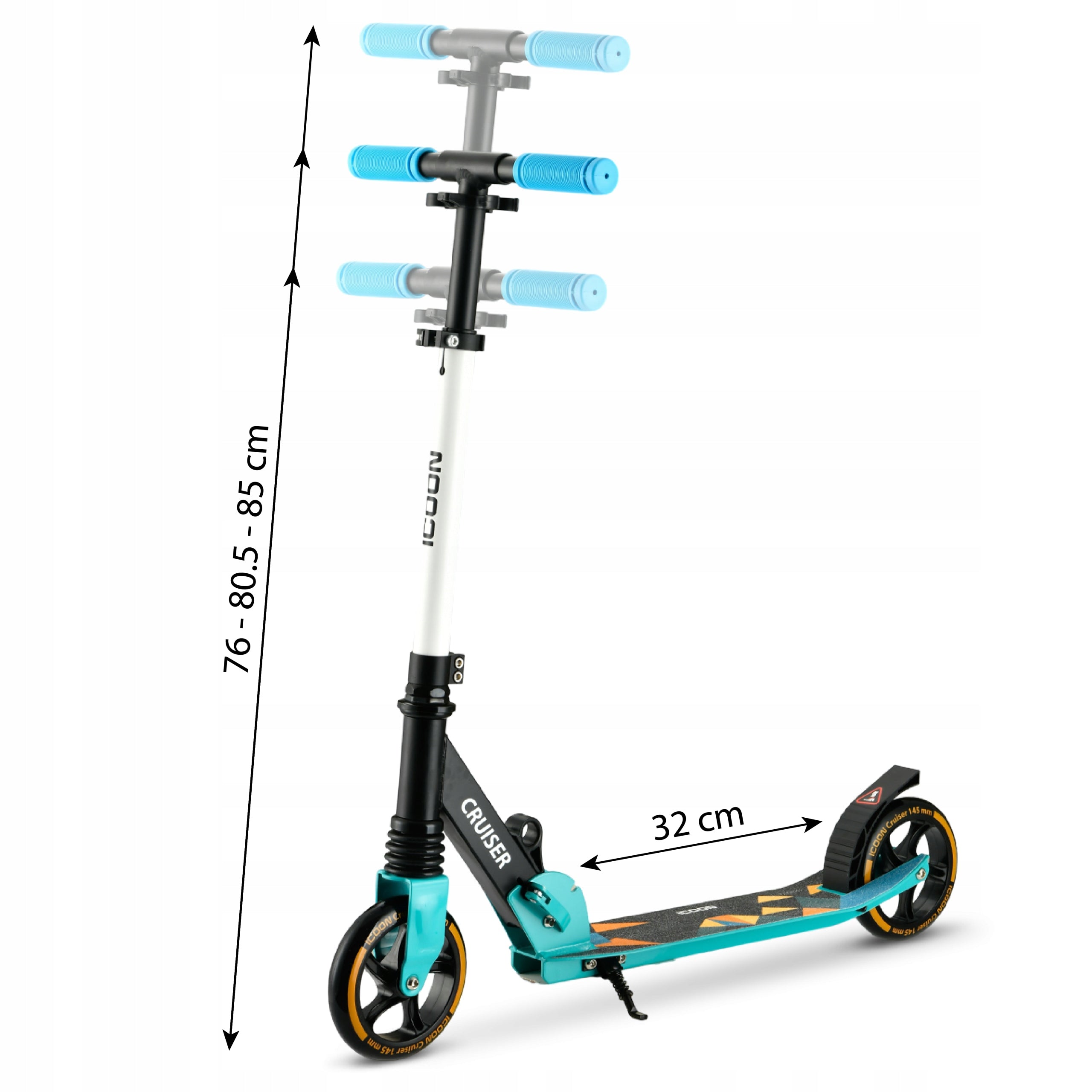 Scooter 145 mm Icoon Cruiser Folding Shock Absorber Adjustable Up to 50 kg Packaging status original