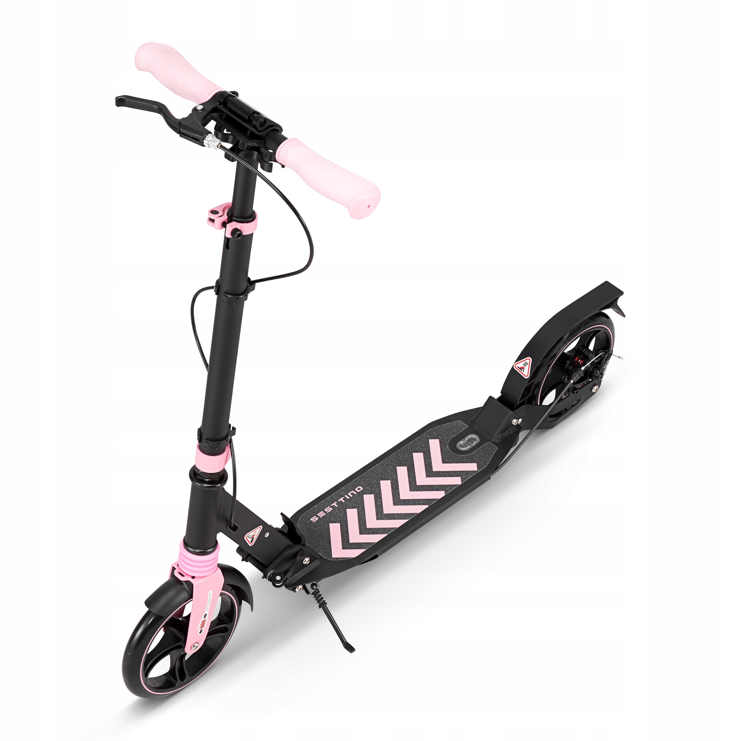 Scooter Folding CITY Large CUSHIONING Sesttino Shiro DISC Brake Color pink