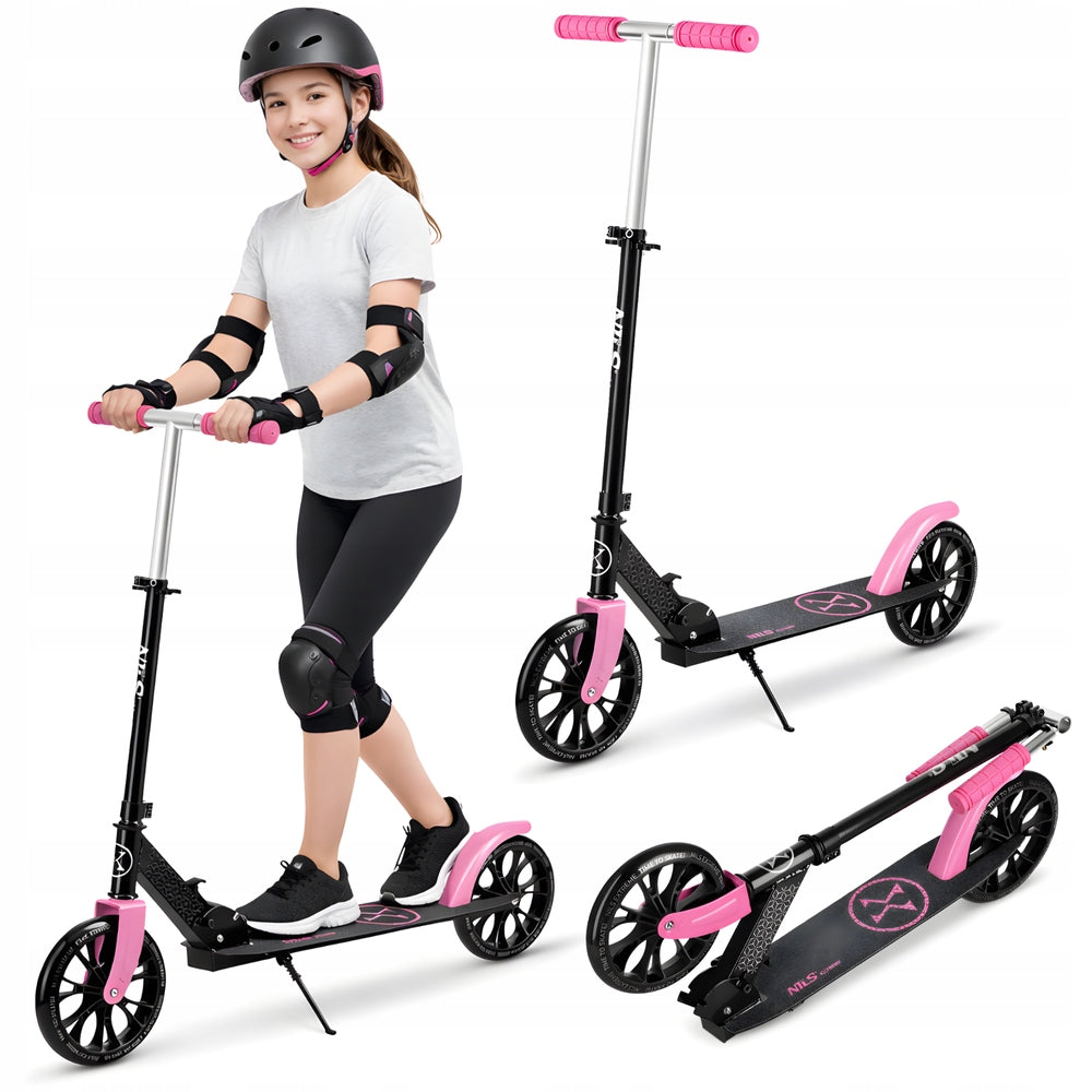 Scooter Folding City Adjustable Youth Rubber Wheels 200 mm