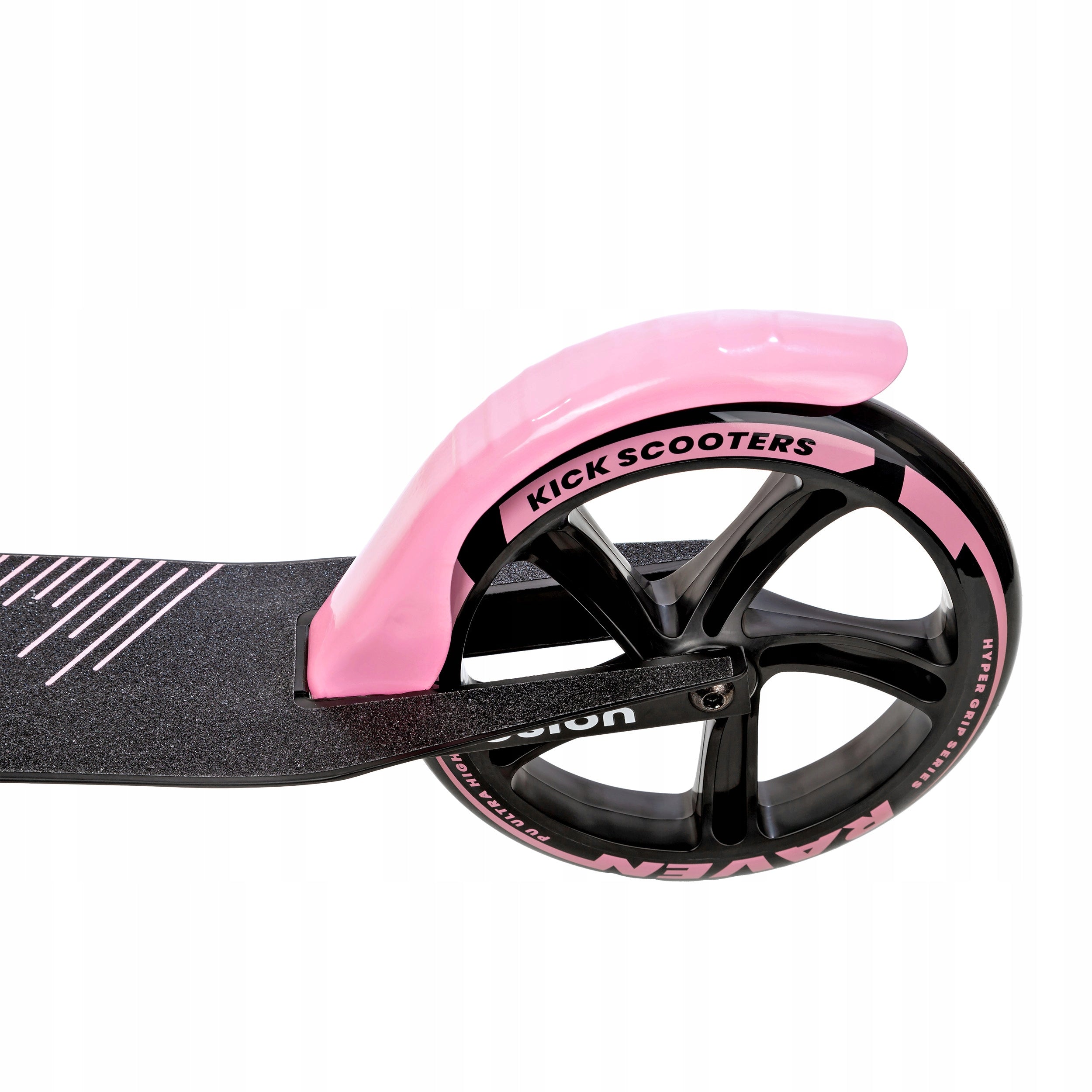 Scooter LARGE Folding RAVEN Illusion Pink 200mm with brake Brake yes