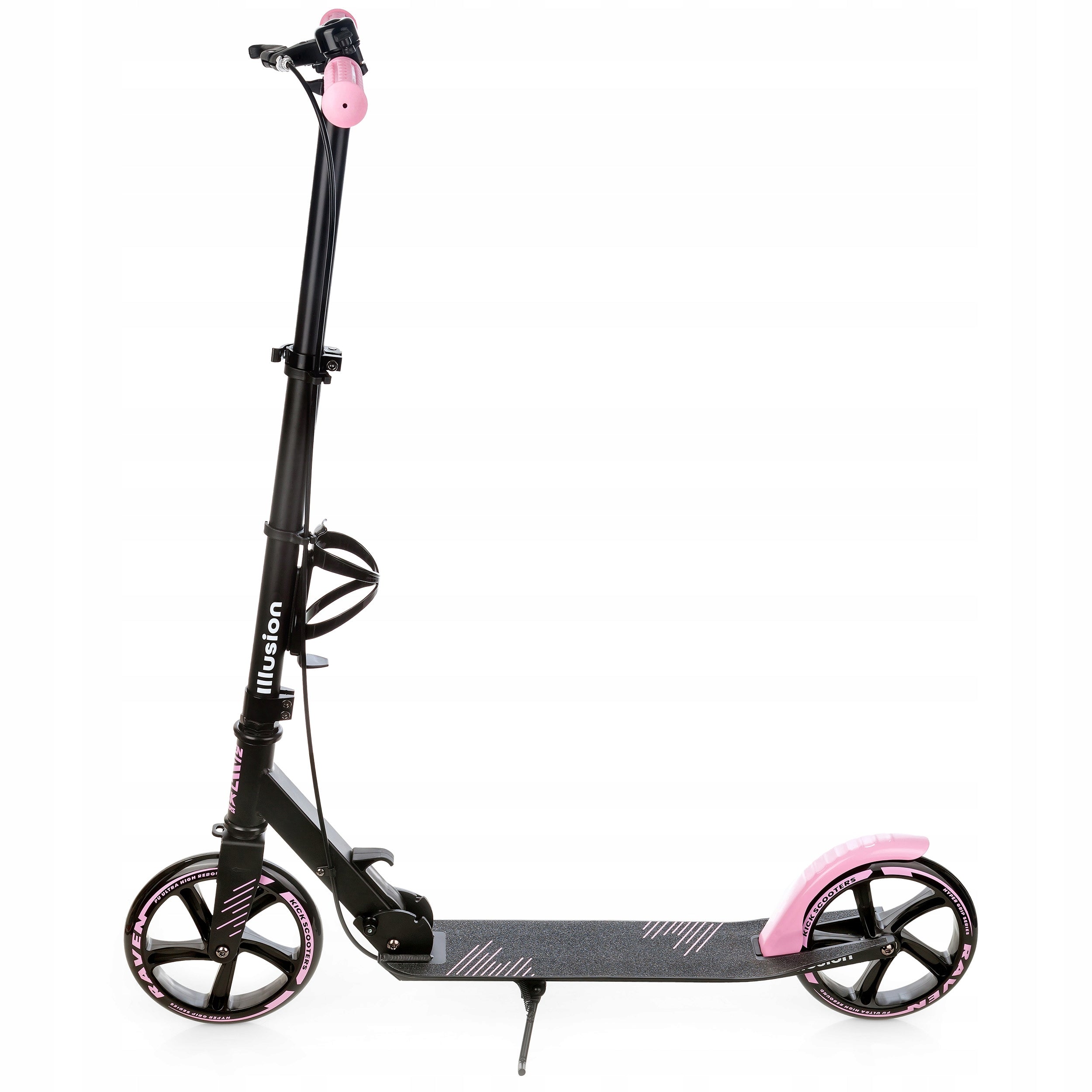 Scooter LARGE Folding RAVEN Illusion Pink 200mm with brake Manufacturer code 031308