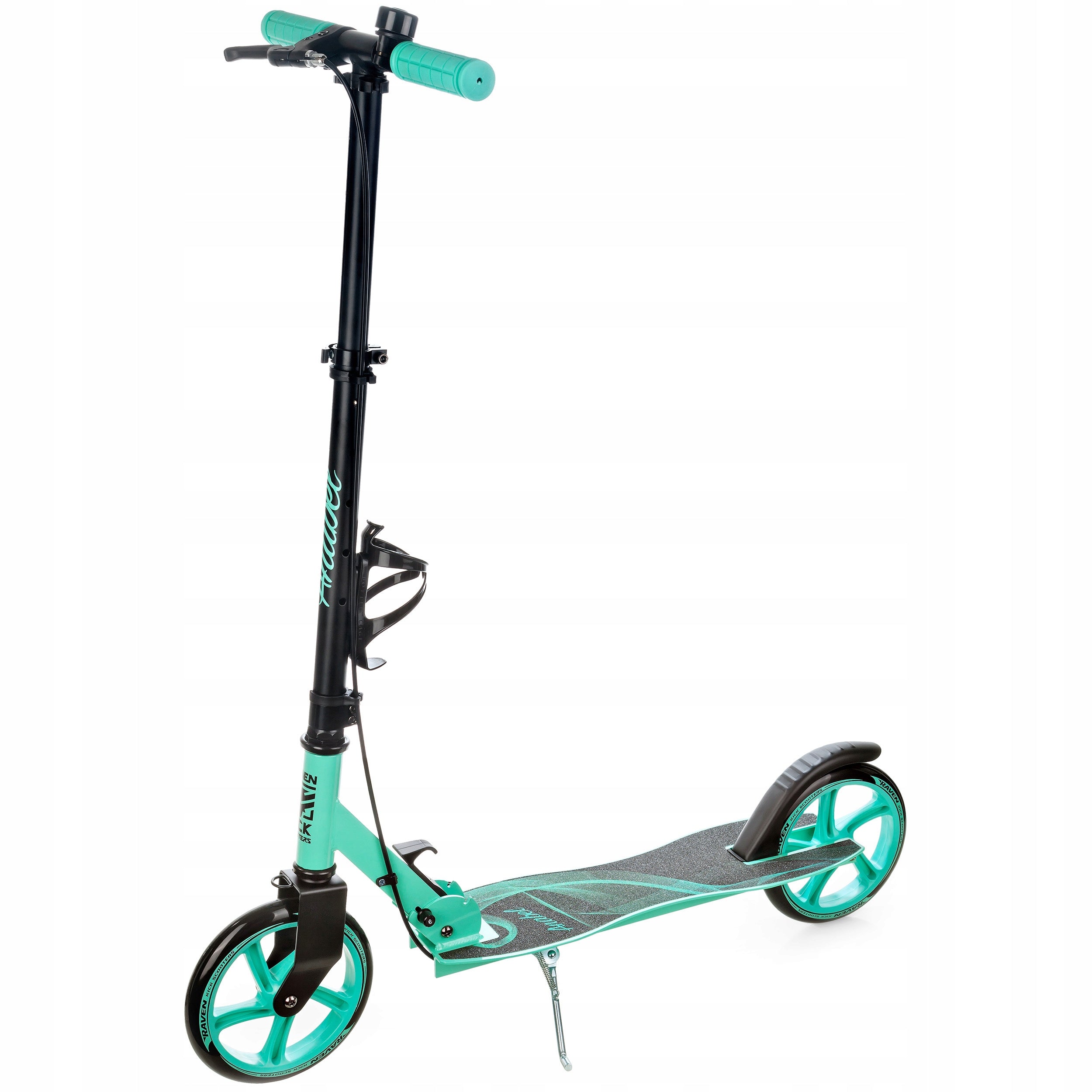 Scooter LARGE RAVEN Anabel Black/Mint 200mm with brake and bell Brake yes