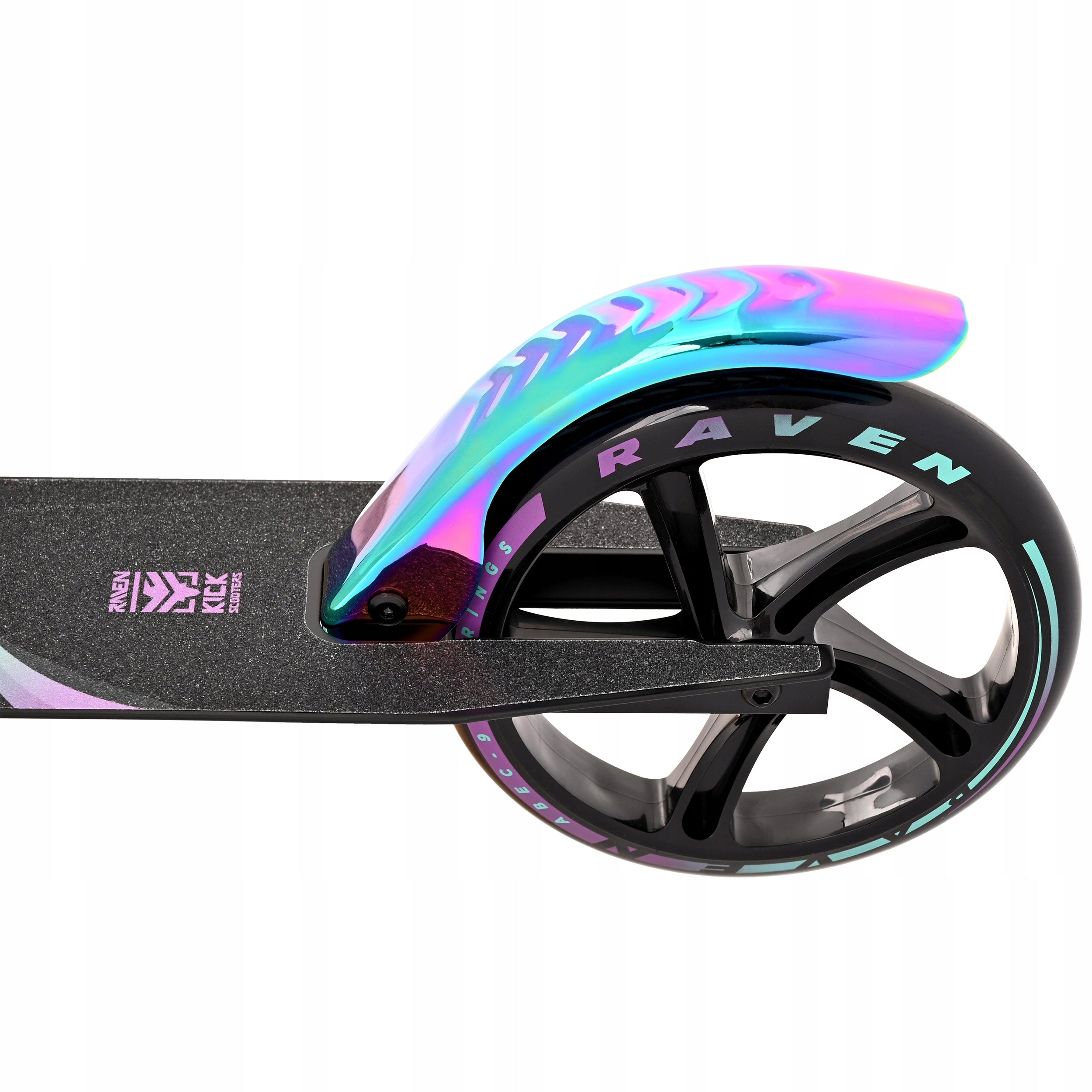 Scooter LARGE RAVEN Celia Black 200mm with brake and water bottle holder Color multicolor