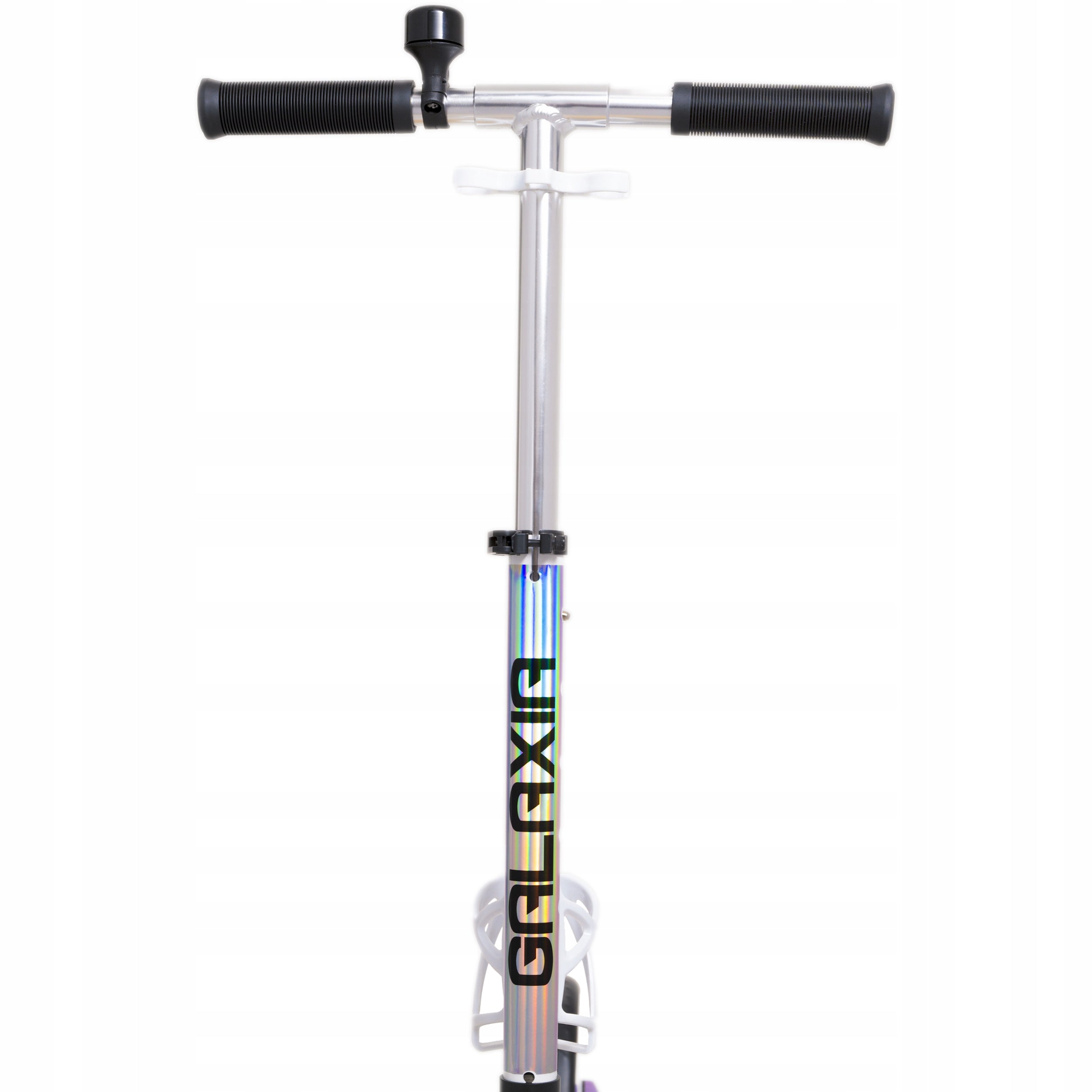Scooter LARGE RAVEN Galaxia Holo 200mm with basket, bell, LED wheels Brand Raven