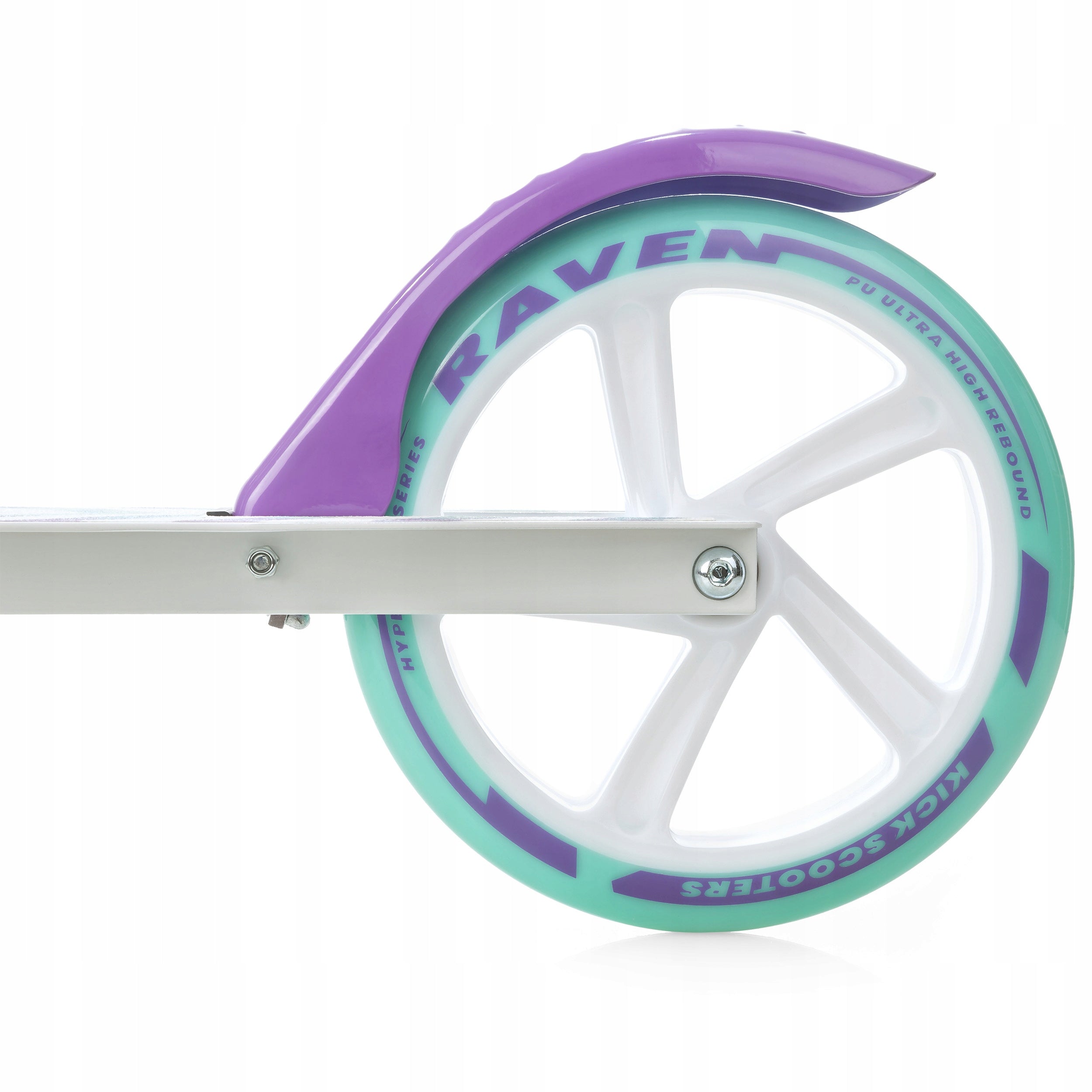 Scooter LARGE RAVEN Pastelle PRO 200mm shock absorption brake Color white purple blue pink