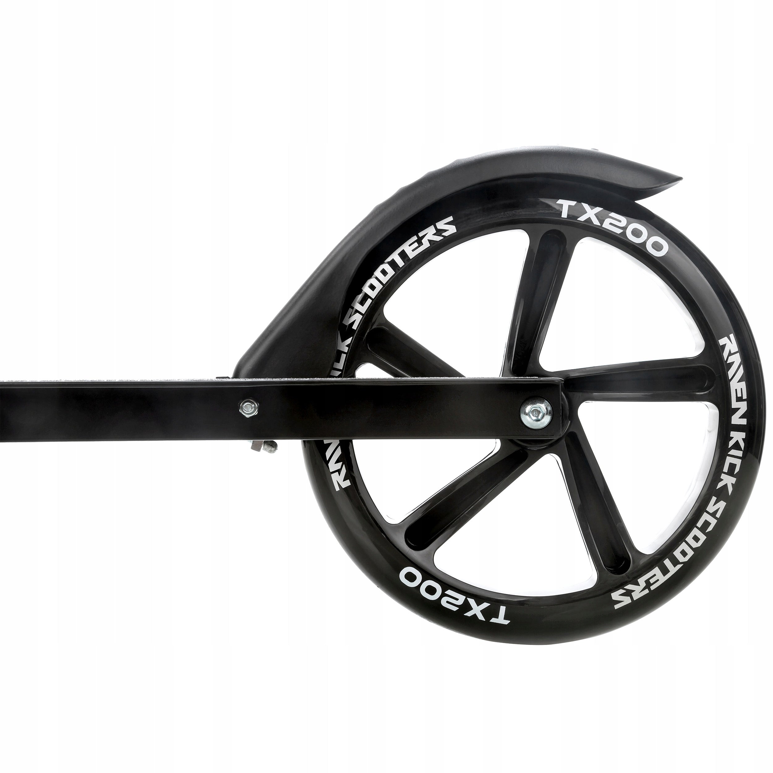 Scooter LARGE RAVEN Straight Black 200mm brake bell water bottle holder Manufacturer code 008317