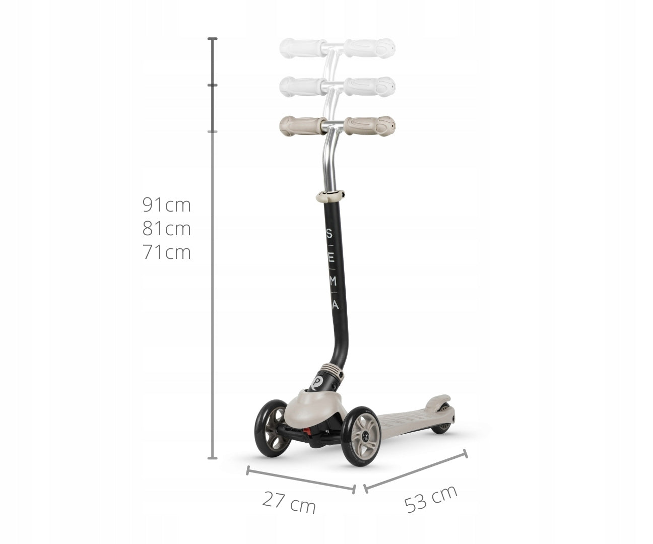 Scooter Sema Qplay 3in1 balance with handle ride-on for children with seat Kind two-wheeled tri-wheeled