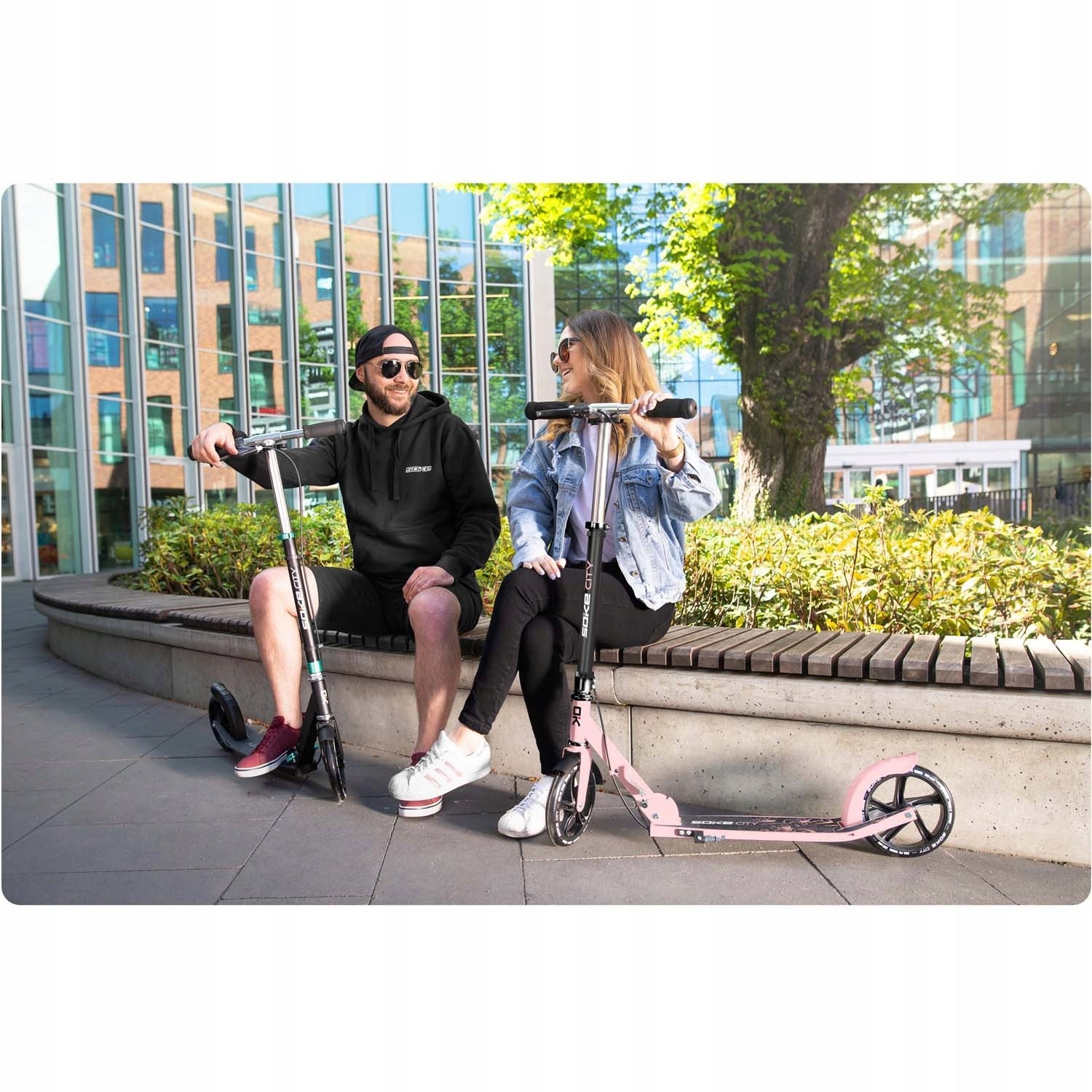 Scooter Soke City black - pink Kid's age 5+ years