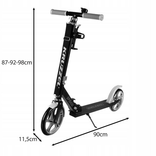 Scooter Spidoo grey Kruzzel 25629 Color black gray