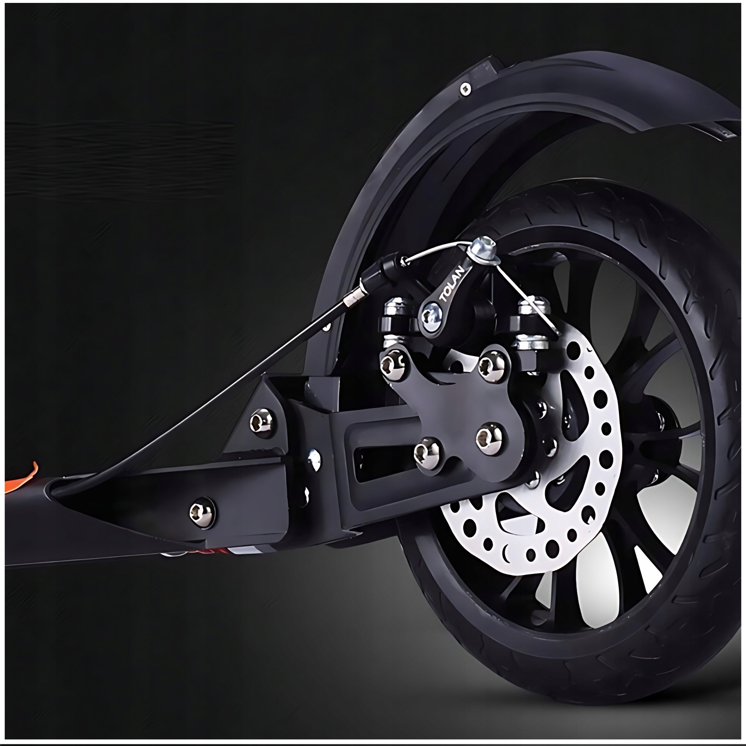Scooter Urban Scooter White/Black 2 Wheels Disc Brake Folding Kind two-wheeled