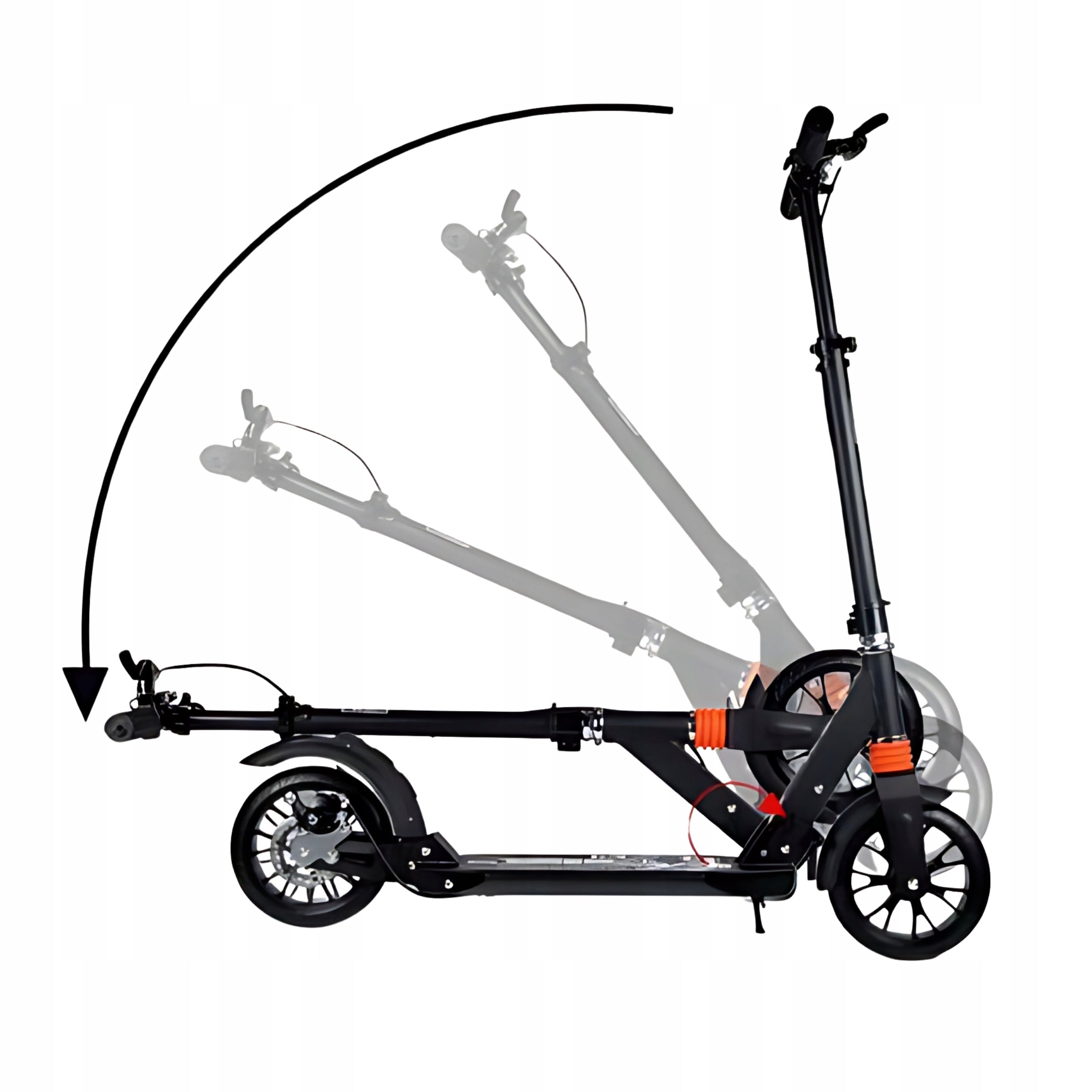 Scooter Urban Scooter White/Black 2 Wheels Disc Brake Folding Manufacturer code Hulajnoga