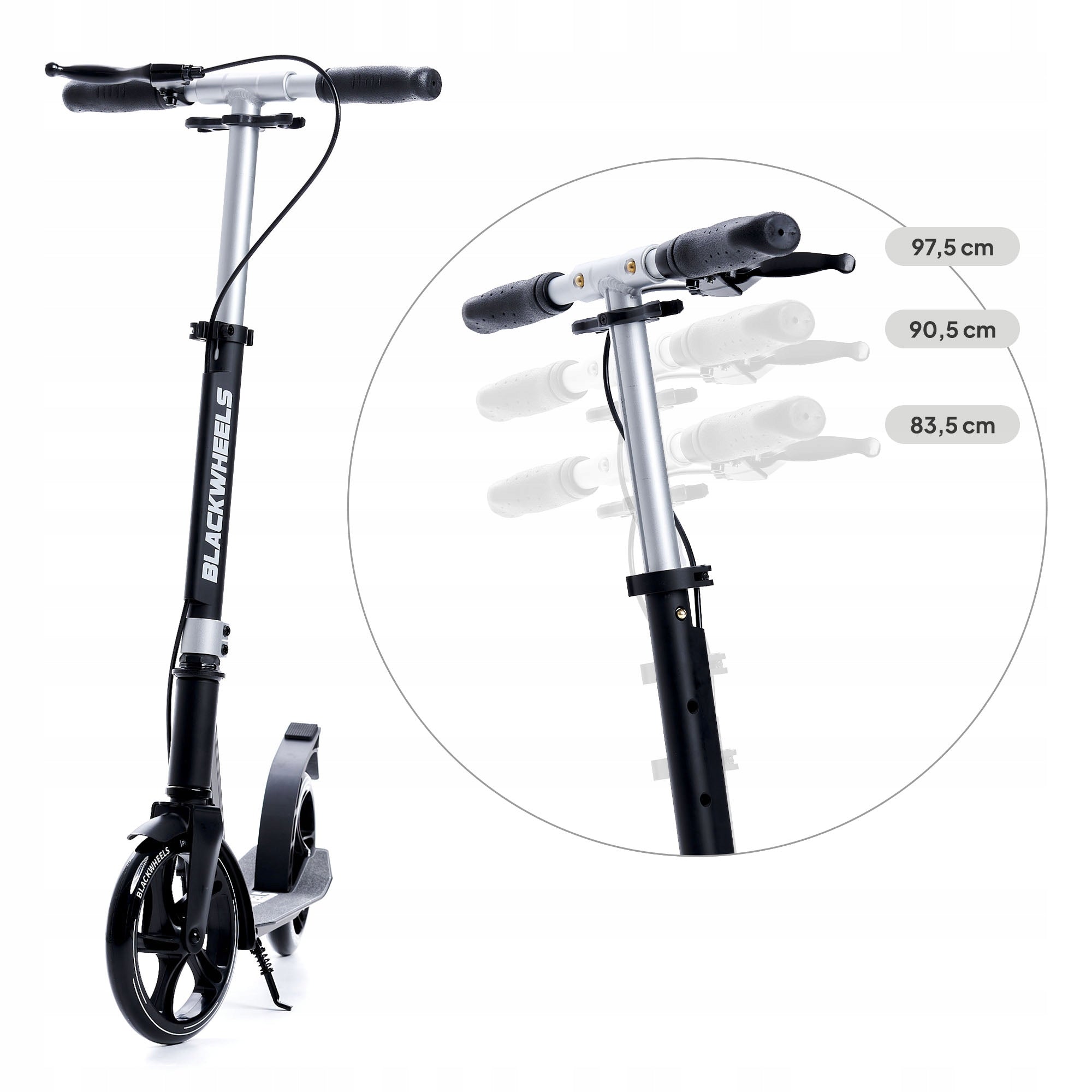 Scooter for Adults and Children Urban Folding with Brake Blackwheels Number of wheels 2