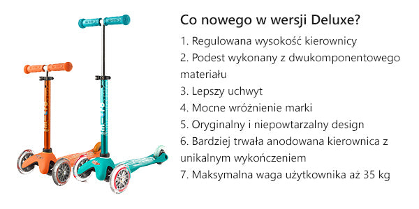 Scooter for children Micro Mini Deluxe LED Navy Blue MMD118 - from 2 to 5 years Brake yes