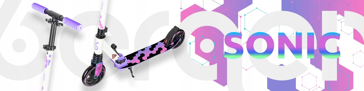 Scooter for children light neochrome Bergen SONIC folding with shock absorber Number of wheels 2