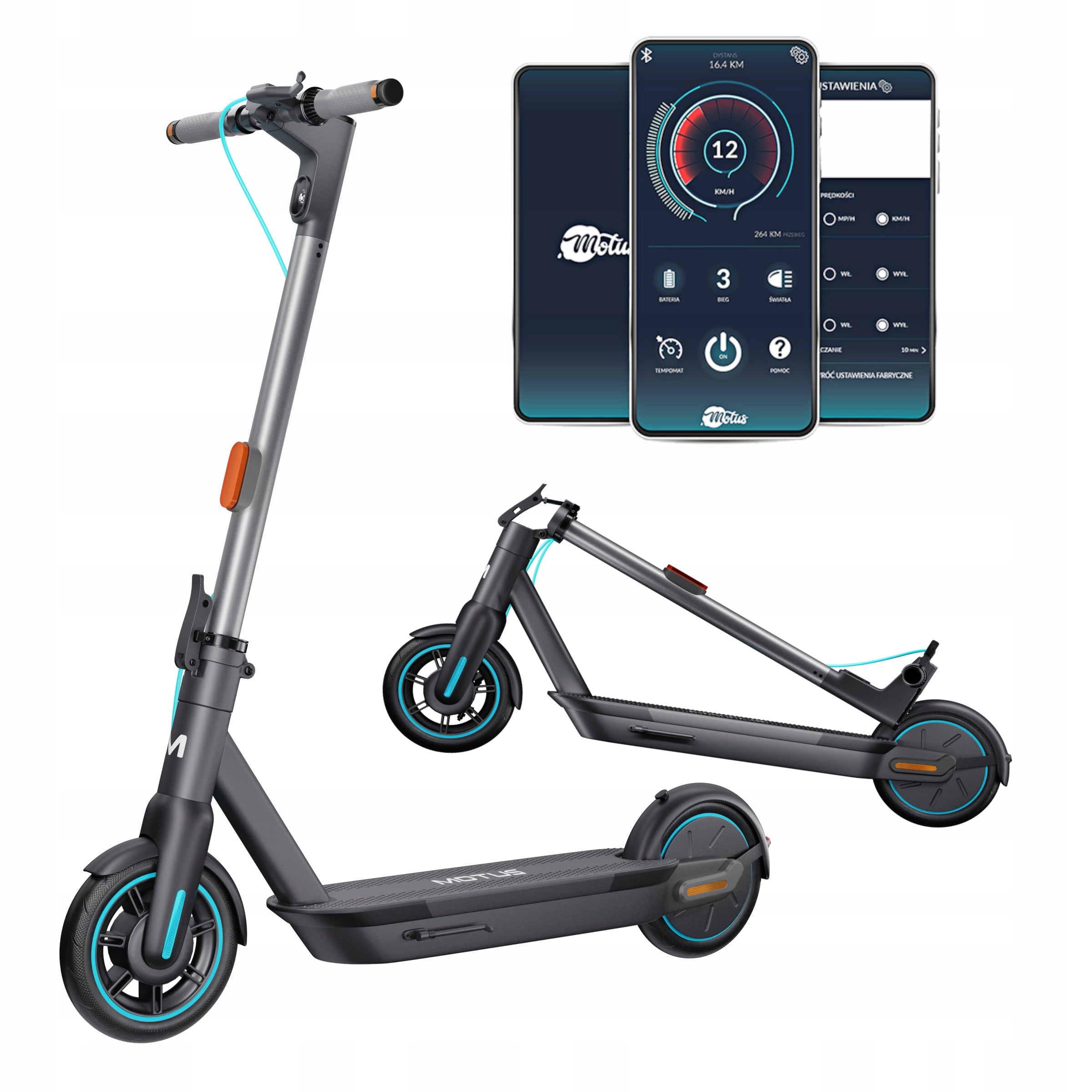 Scooty electric scooter 10 range 60km turn signals IP54 bracket
