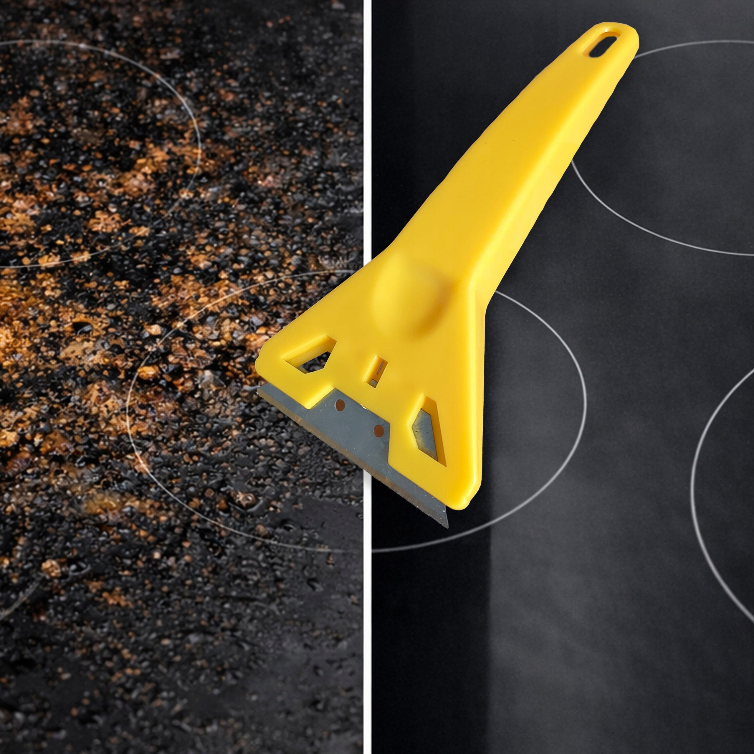 Scraper knife cleaning difficult surfaces burning glue wax Manufacturer code AD_9015