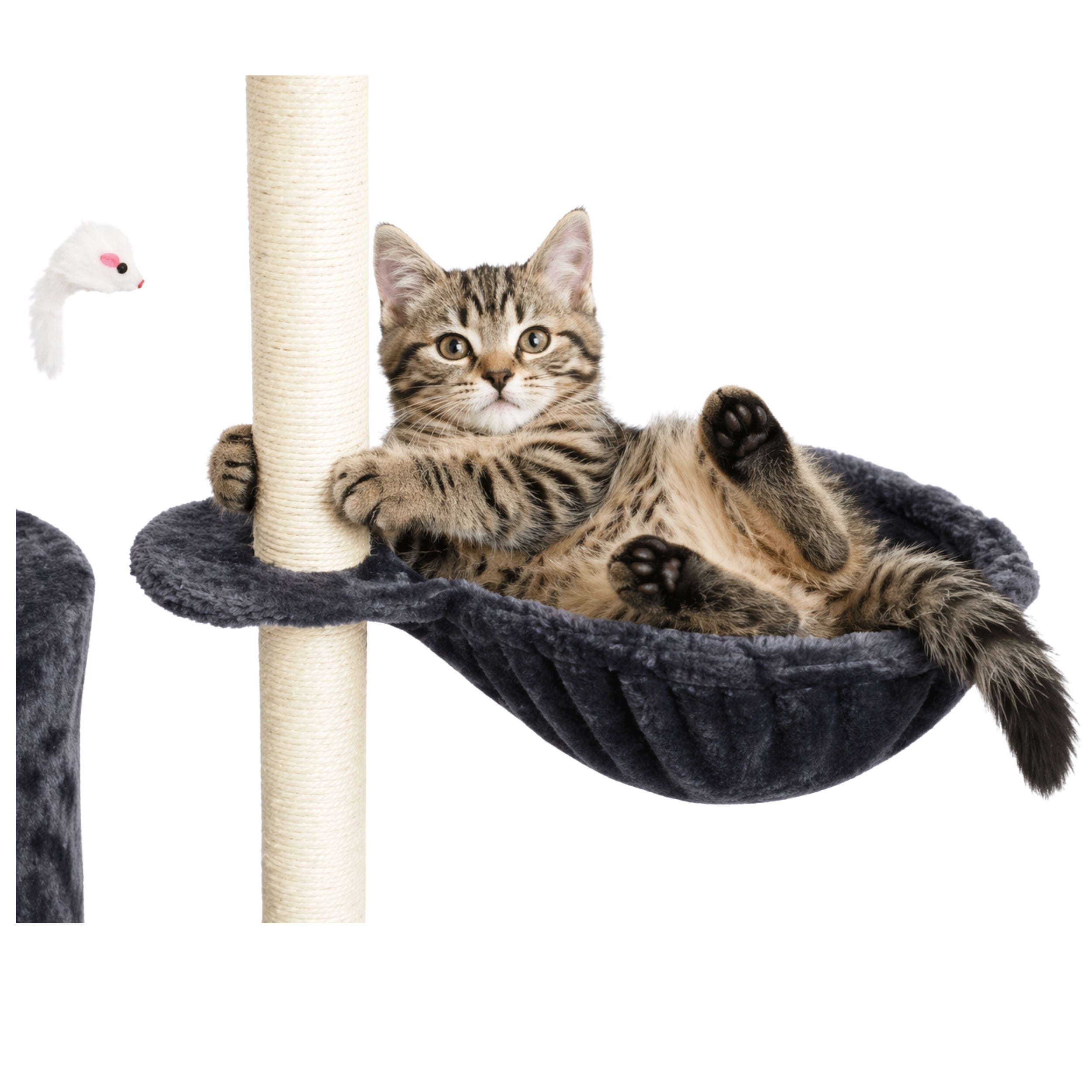 Scratcher Cat Booth Fishing Rod High Tree Bed Toy Freebie MT05 Height (cm) 101 - 160 cm
