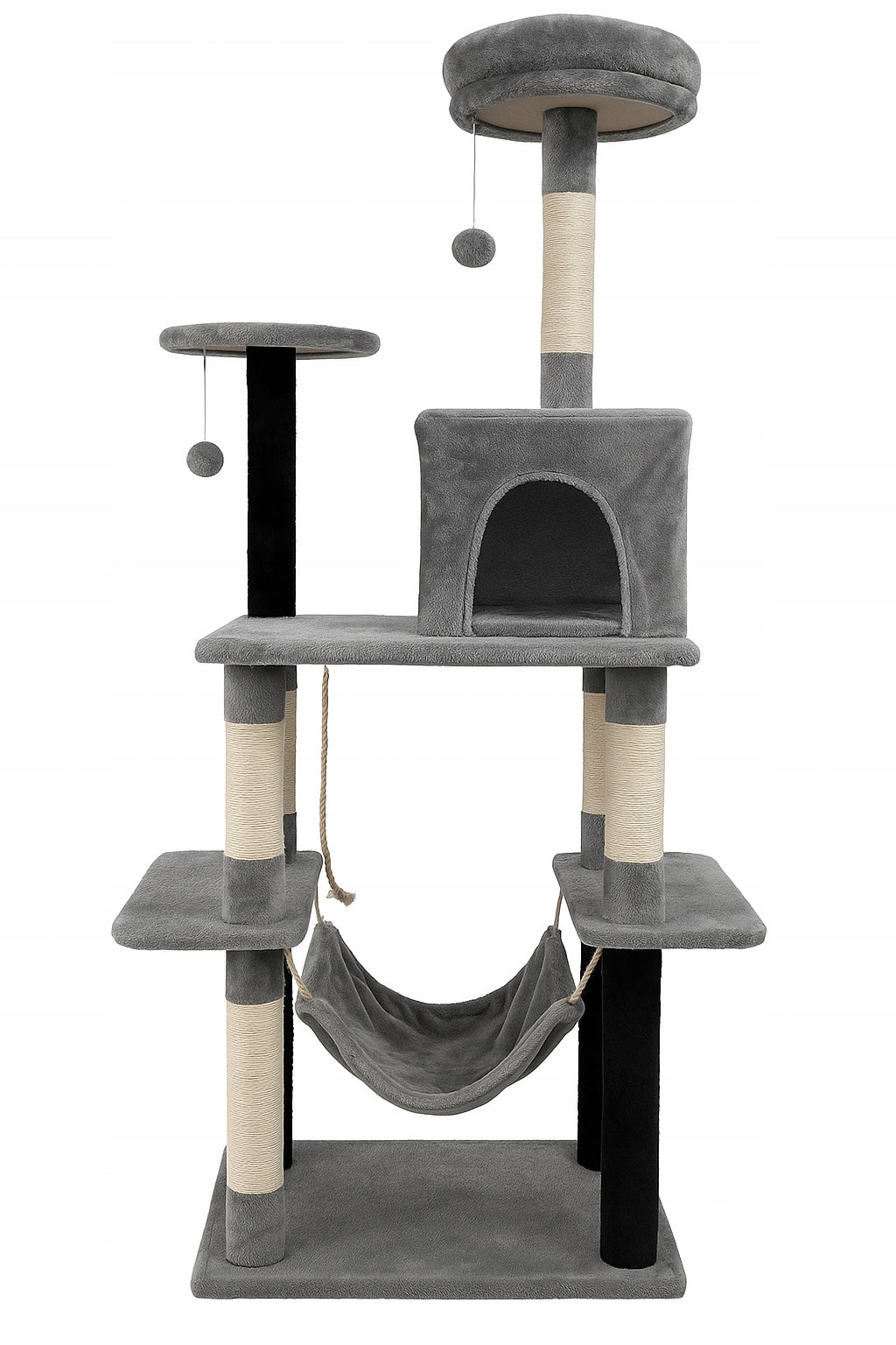 Scratcher cat booth 180 cm | Bed, Cottage, Hammock, XXL posts (F031) Brand K&M