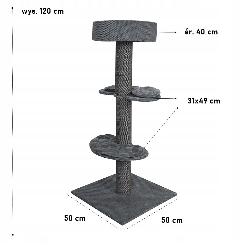 Scratcher for Cat MAKSPOL cloud + pillows ! GREY Brand Makspol