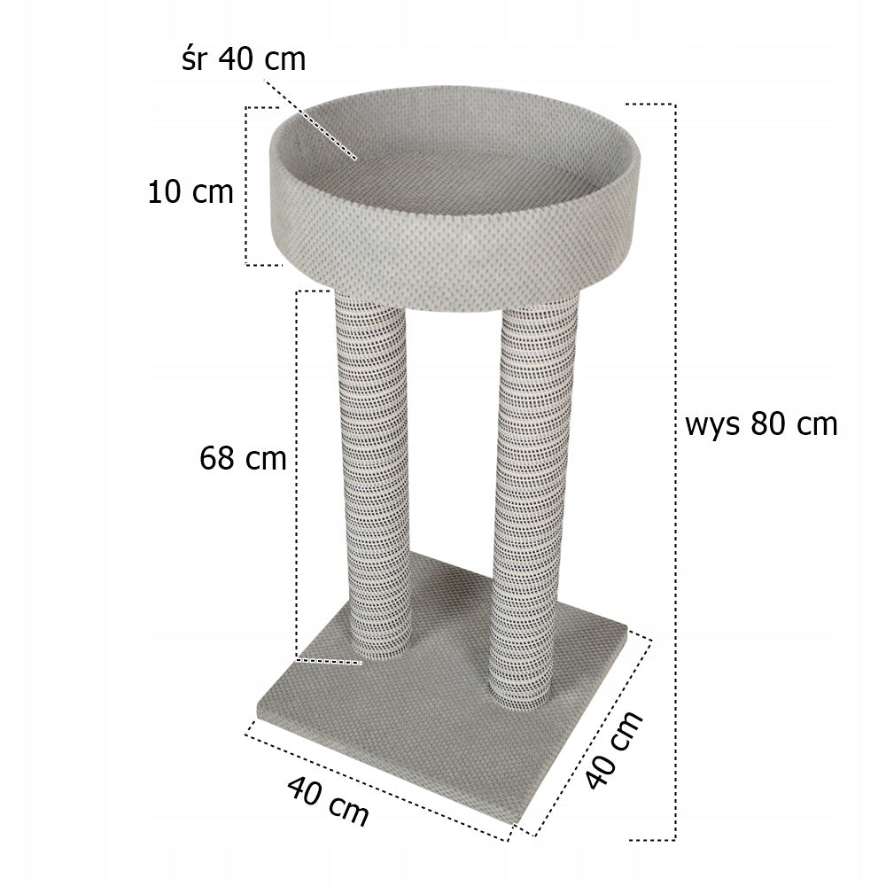 Scratcher for Cat MAKSPOL nr. 43 scratching posts! Grey Manufacturer code 5903816671103