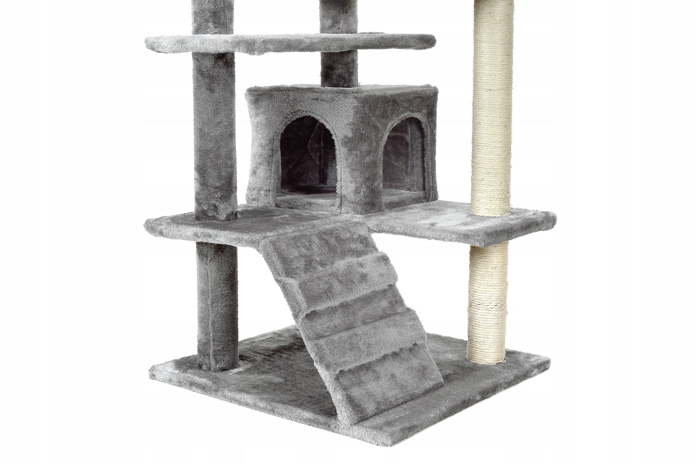 Scratcher for cats Funfit grey high 7 levels sisal 131 cm Brand Funfit Home&Office