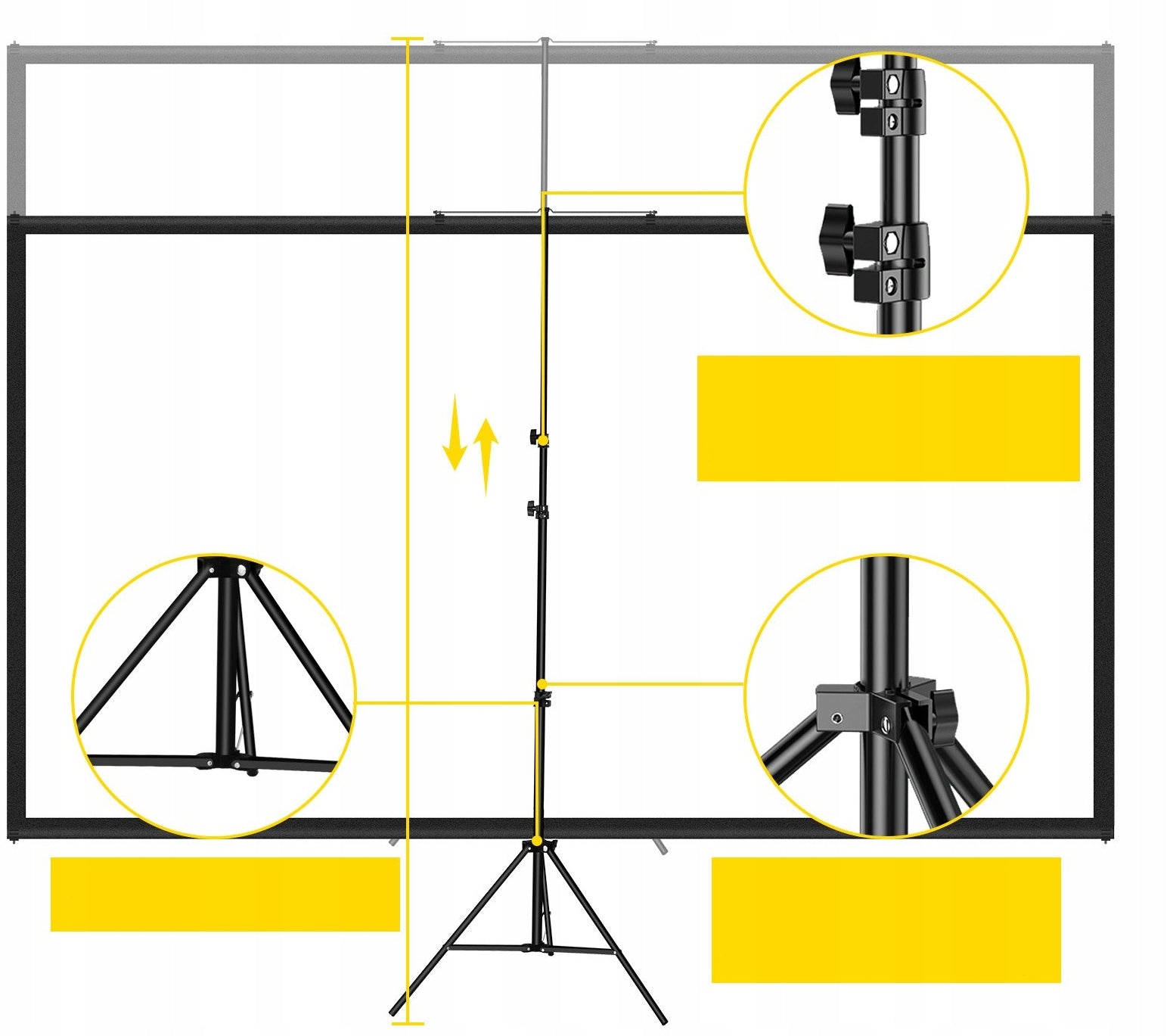 Screen for Projector 110 Cali Projector Folding Projection Board 16:9 Manufacturer code Ekran do Projektora 100 Cali Rzutnika Składan