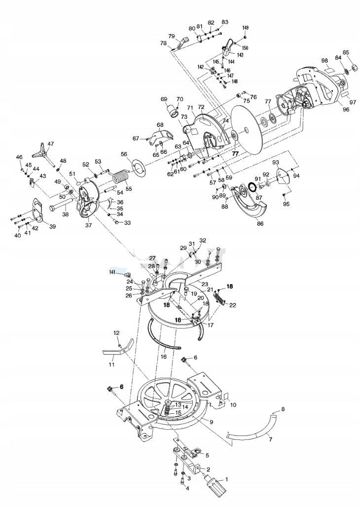 Screw for slash Makita MLS100 Brand Makita
