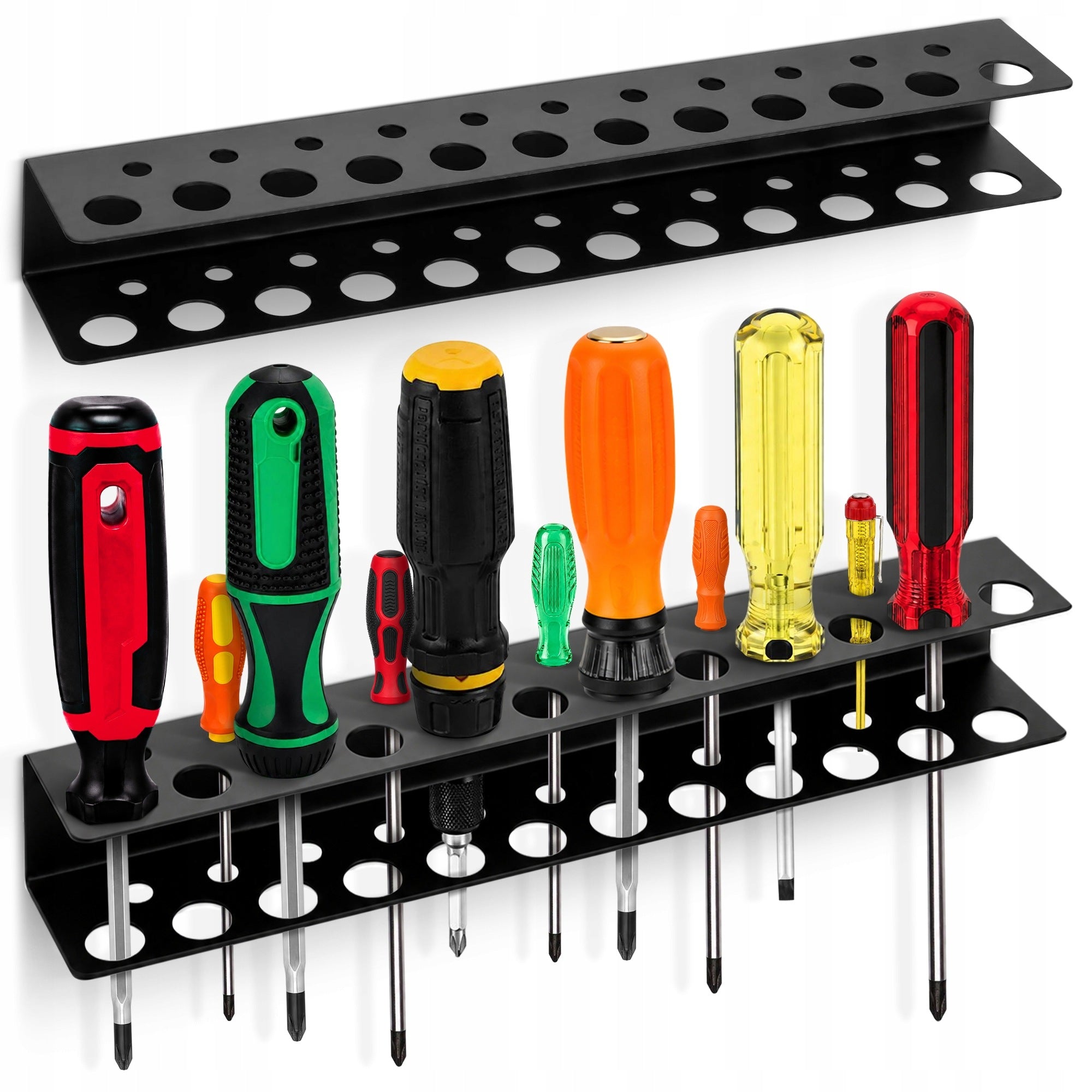 Screwdriver Holder Tool Organizer Wall Shelf Steel Strip Manufacturer code Uchwyt Na Śrubokręty Organizer Listwa