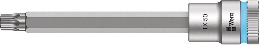 Screwdriver cap Torx T50 long 140mm 1/2" Zyklop WERA