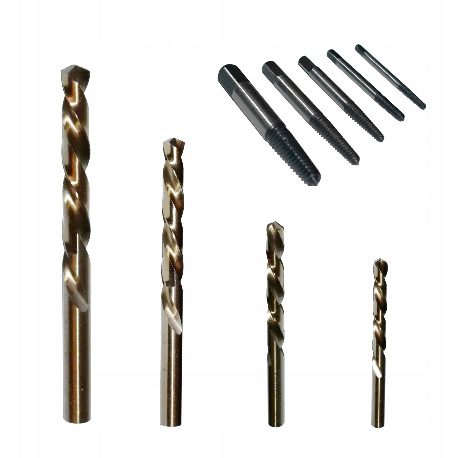 Screwdriver set M3-M18 + HSSCo 1,5-2-4-6-8-10 mm left-handed drill bits Brand no brand