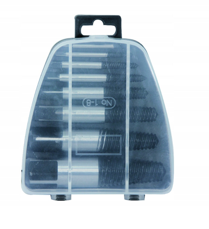 Screwdriver set for broken screws Mertz broken threads M1161 x8