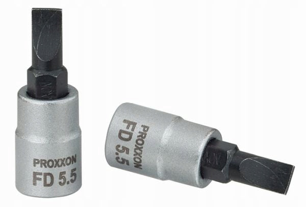 Screwdriver tip cap 4mm flat 1/4 inch PROXXON - 33 mm