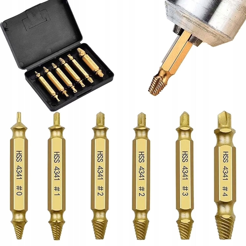 Screwdrivers for Broken Pin Screws Set of 6pcs SCREWS + Case