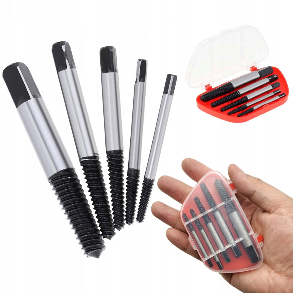 Screwdrivers for Broken Thread Screws Caps Pins Set of 5pcs