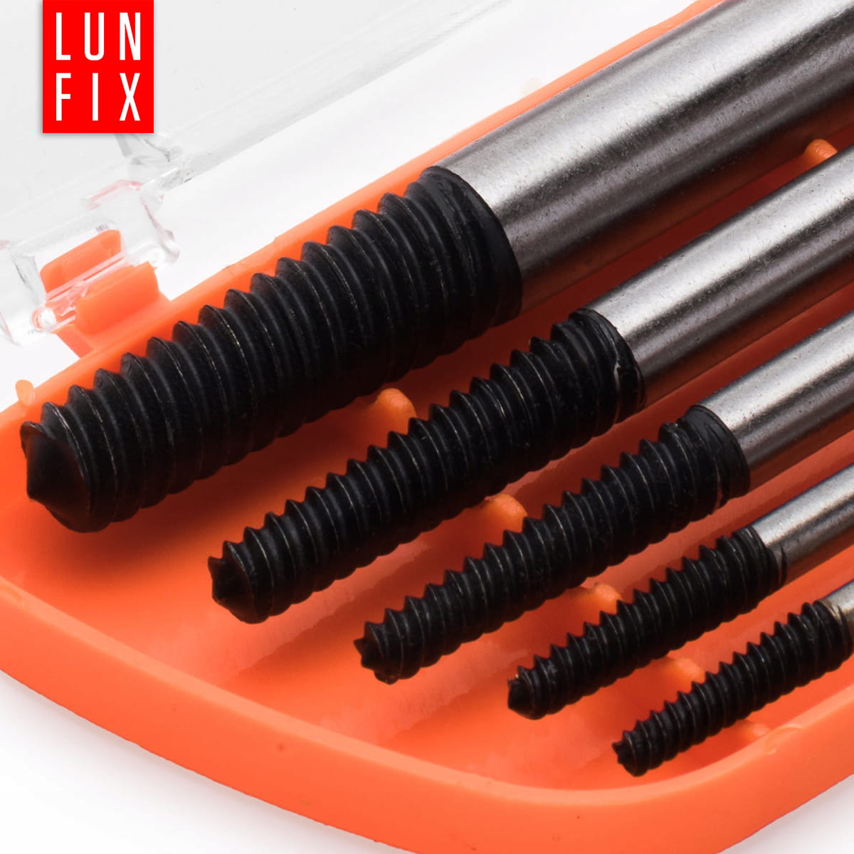 Screwdrivers for broken machined broken screws set of 5 pcs. Brand Lun Fix