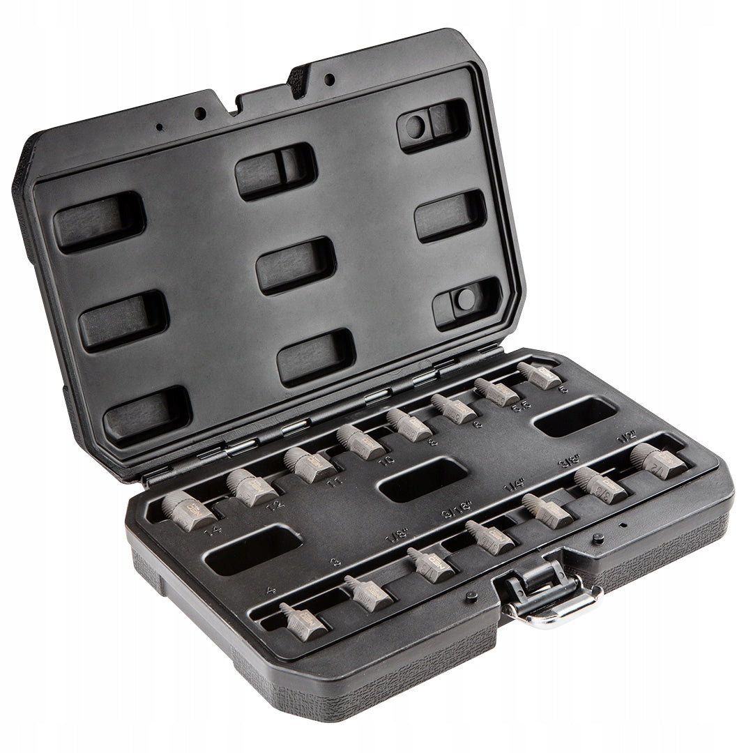 Screwdrivers for broken screws, set of 15 pcs.