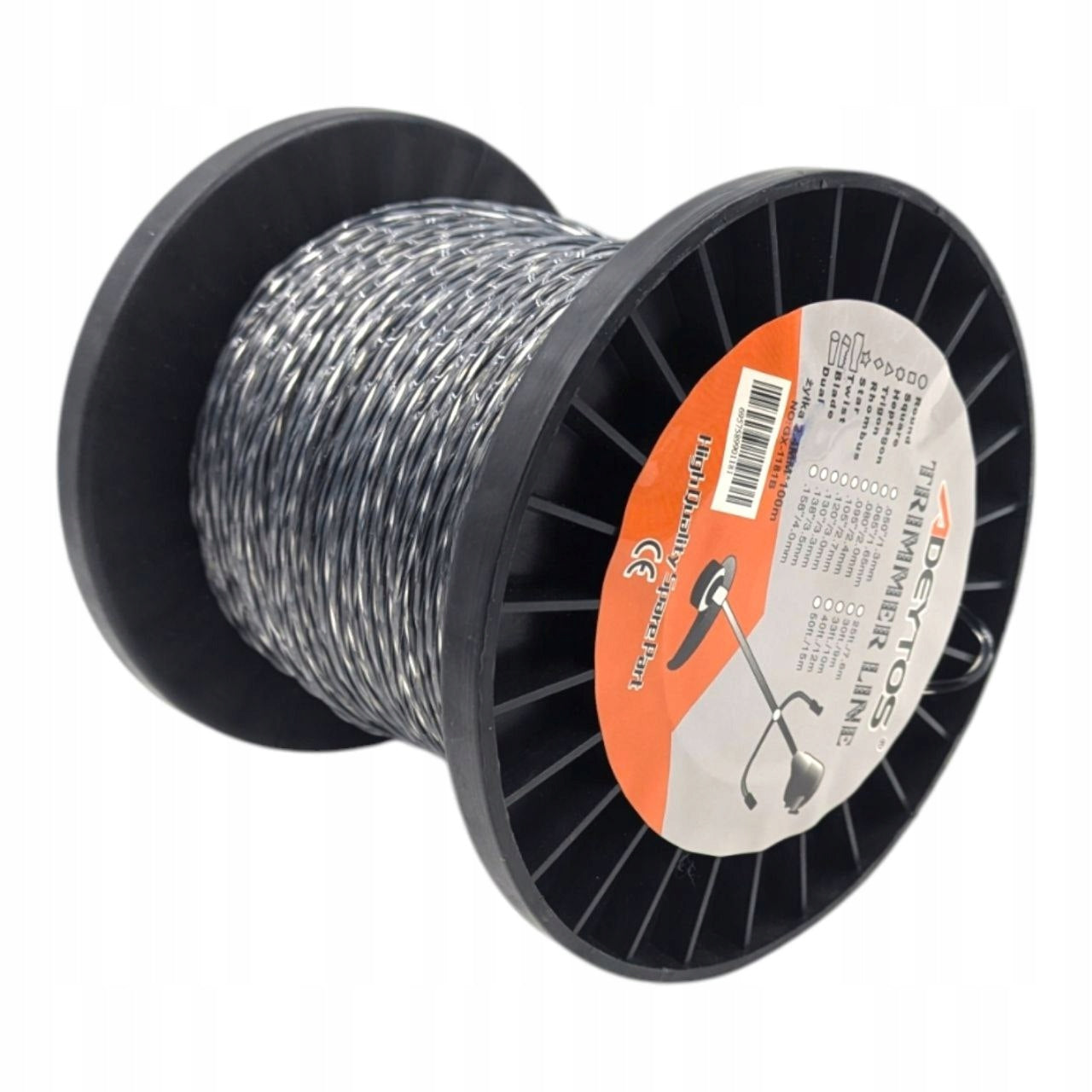 Scythe Fishing Line 2,7mm 100m Twisted Twist Silver-Black Quiet Strong Manufacturer code 590804998090976
