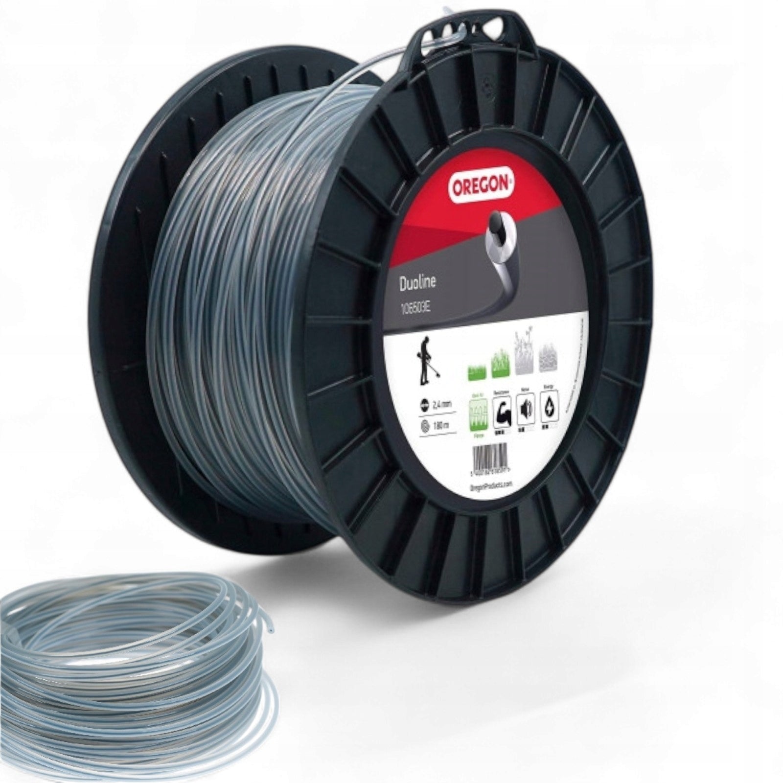 Scythe line Oregon Douline 2,4 mm 10m cutting line with wire for trimmer