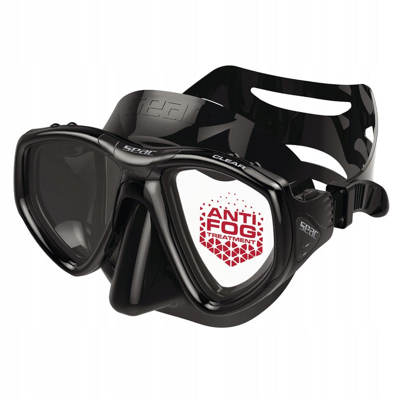 Seac Clear AT - Non-Pairing Anti-Fog Diving Mask Colour: Black