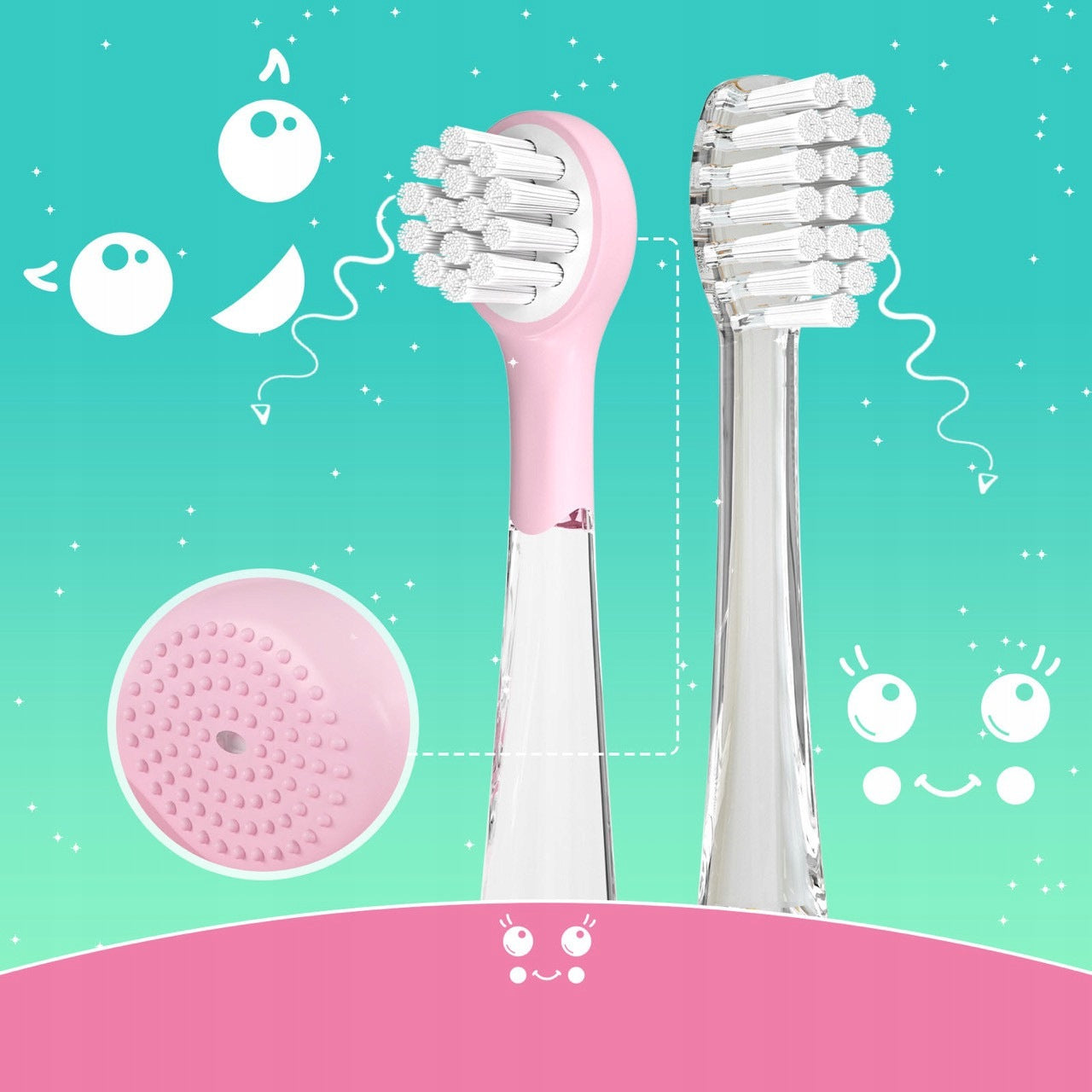 Seago Sonic toothbrush for children Wireless charging SG-2 Kind toothbrush